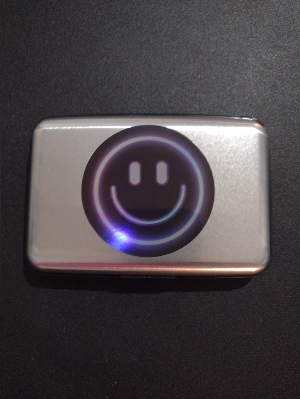 Silver Metallic Credit Card Wallet
